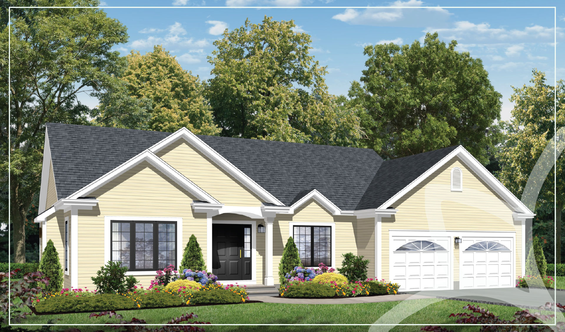 Modern gray two-story home exterior
